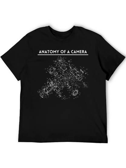 Anatomy of a Camera Black Graphic Tee