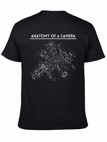 Anatomy of a Camera Black Graphic Tee