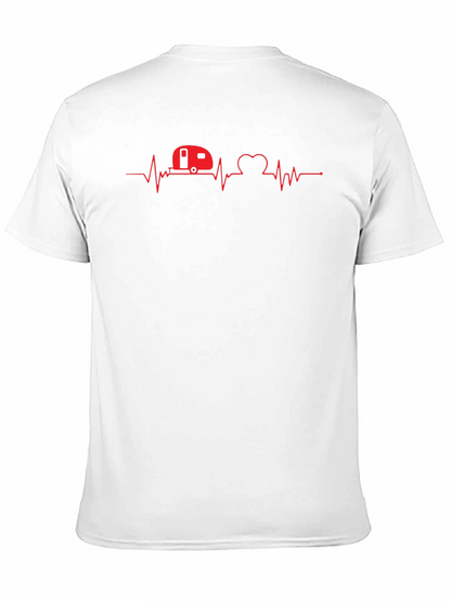 RV Heartbeat T-Shirt - Camping Love Tee