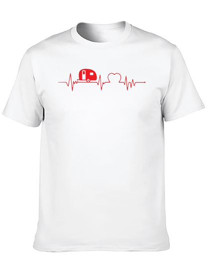 RV Heartbeat T-Shirt - Camping Love Tee