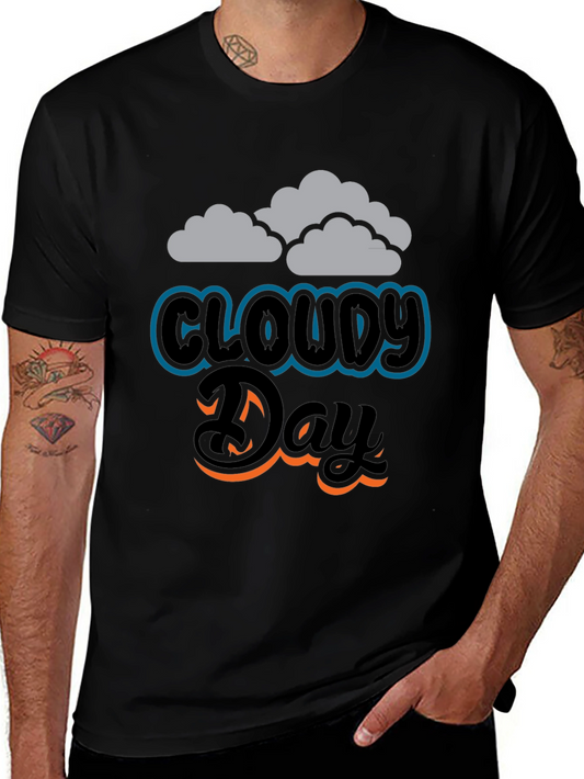Cloudy Day Graphic Tee - Stylish Comfort