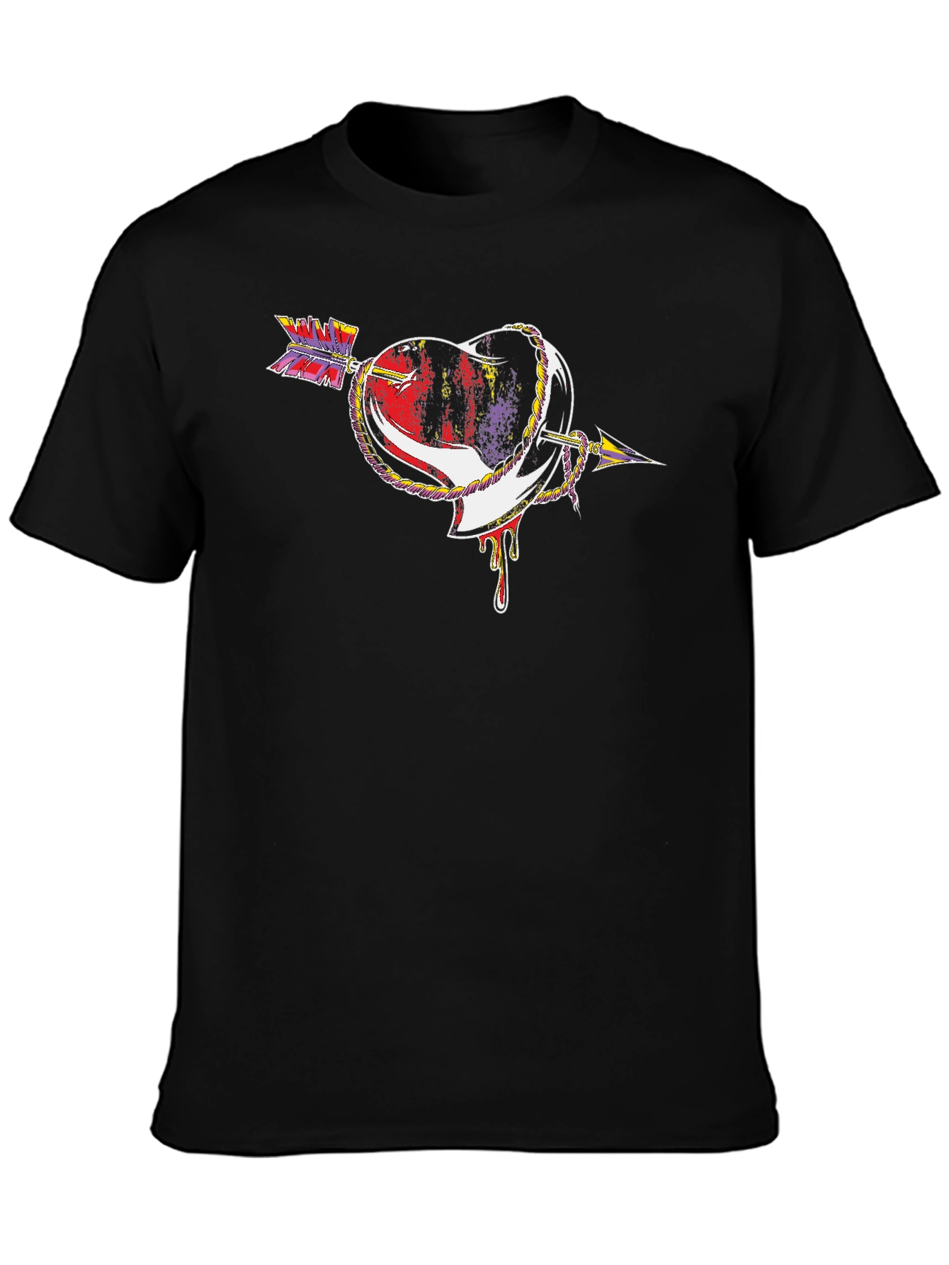 Heart Arrow Graphic Tee - Unique Design