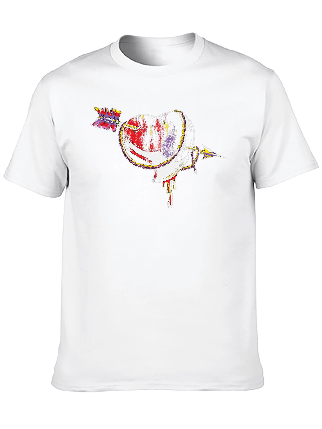 Heart Arrow Graphic Tee - Unique Design