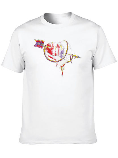 Heart Arrow Graphic Tee - Unique Design