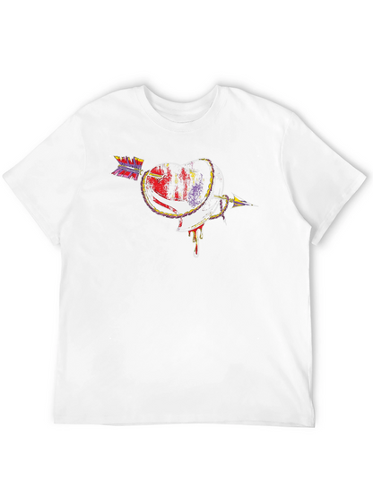 Heart Arrow Graphic Tee - Unique Design