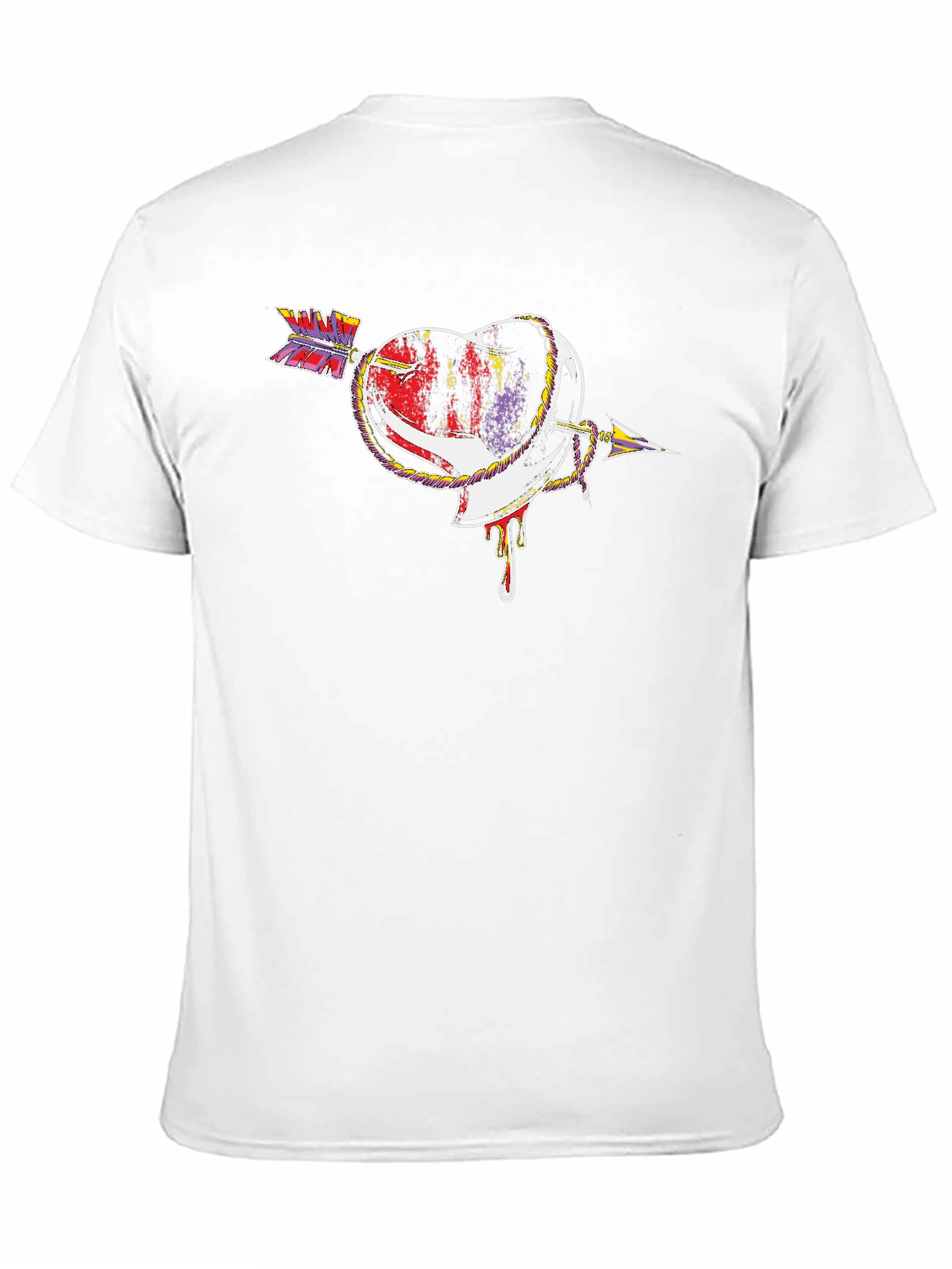 Heart Arrow Graphic Tee - Unique Design