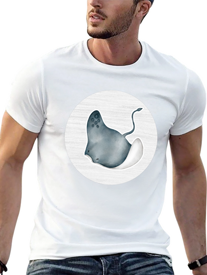 Stingray Graphic Tee - Black Cotton Blend