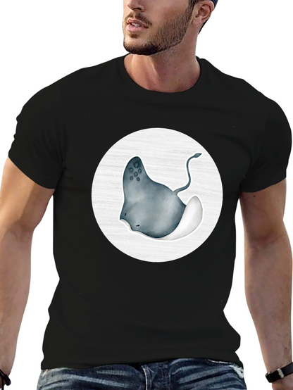 Stingray Graphic Tee - Black Cotton Blend