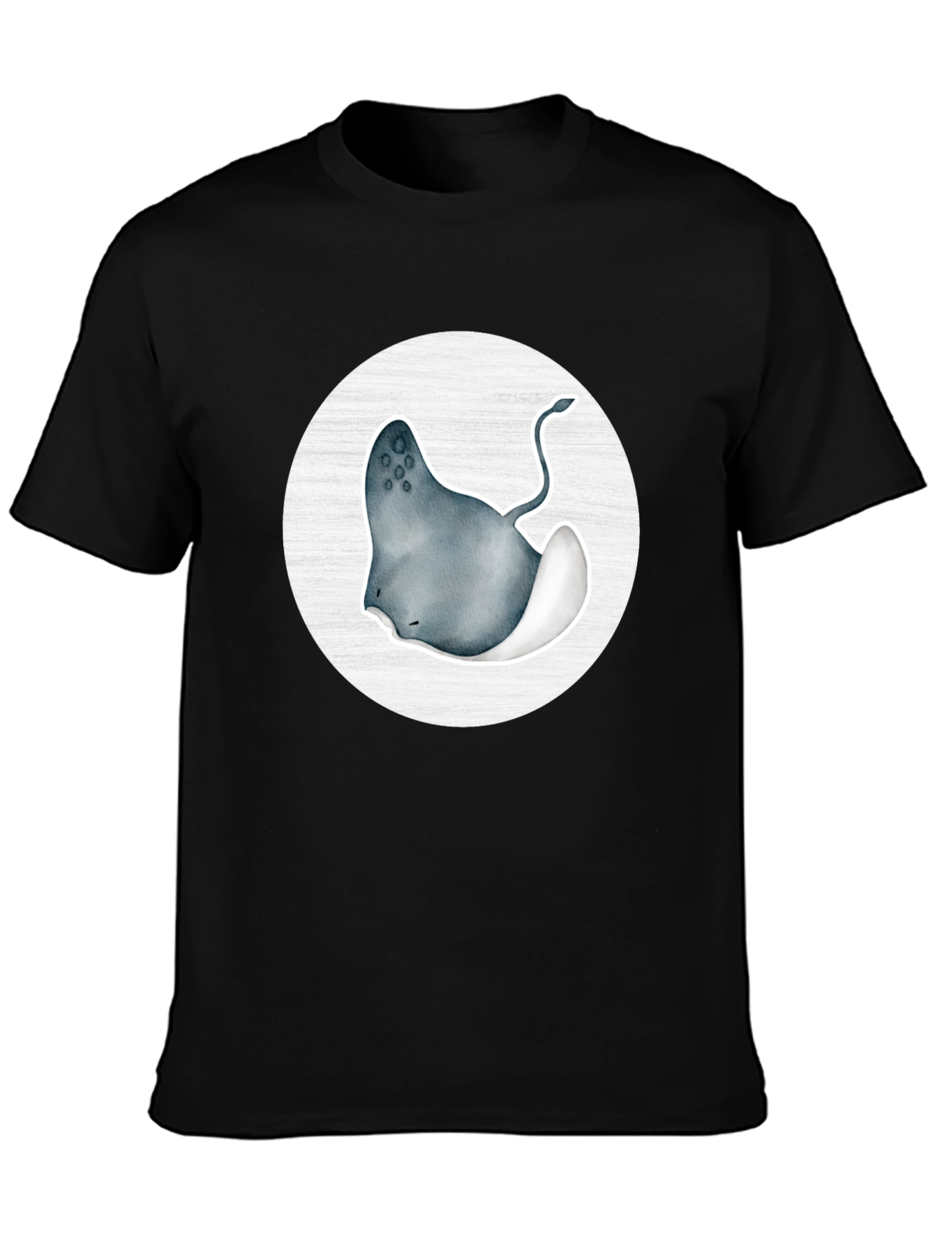 Stingray Graphic Tee - Black Cotton Blend