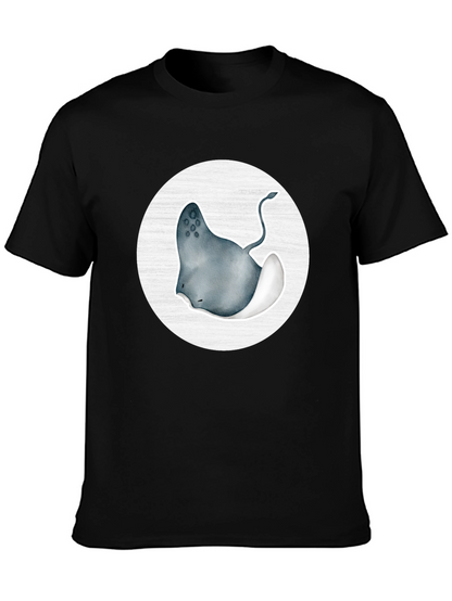 Stingray Graphic Tee - Black Cotton Blend
