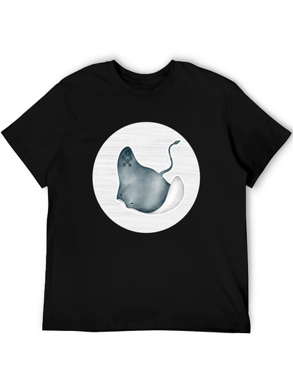 Stingray Graphic Tee - Black Cotton Blend