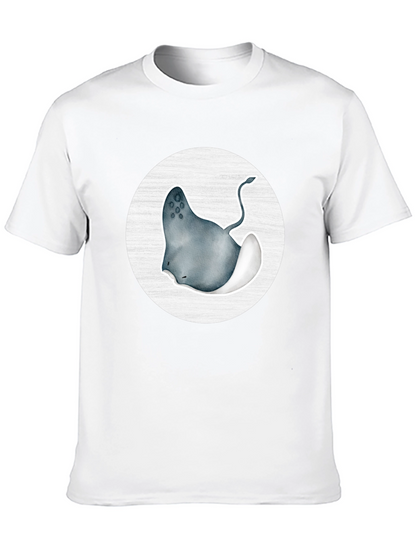 Stingray Graphic Tee - Black Cotton Blend