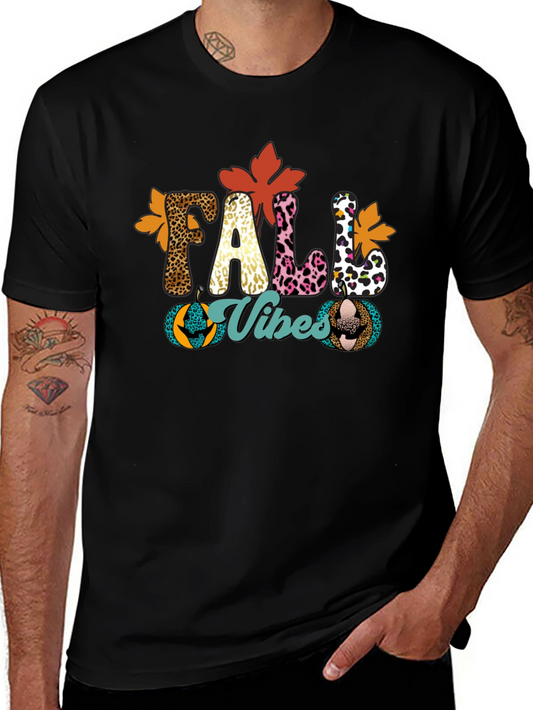 Fall Vibes Leopard Print T-Shirt