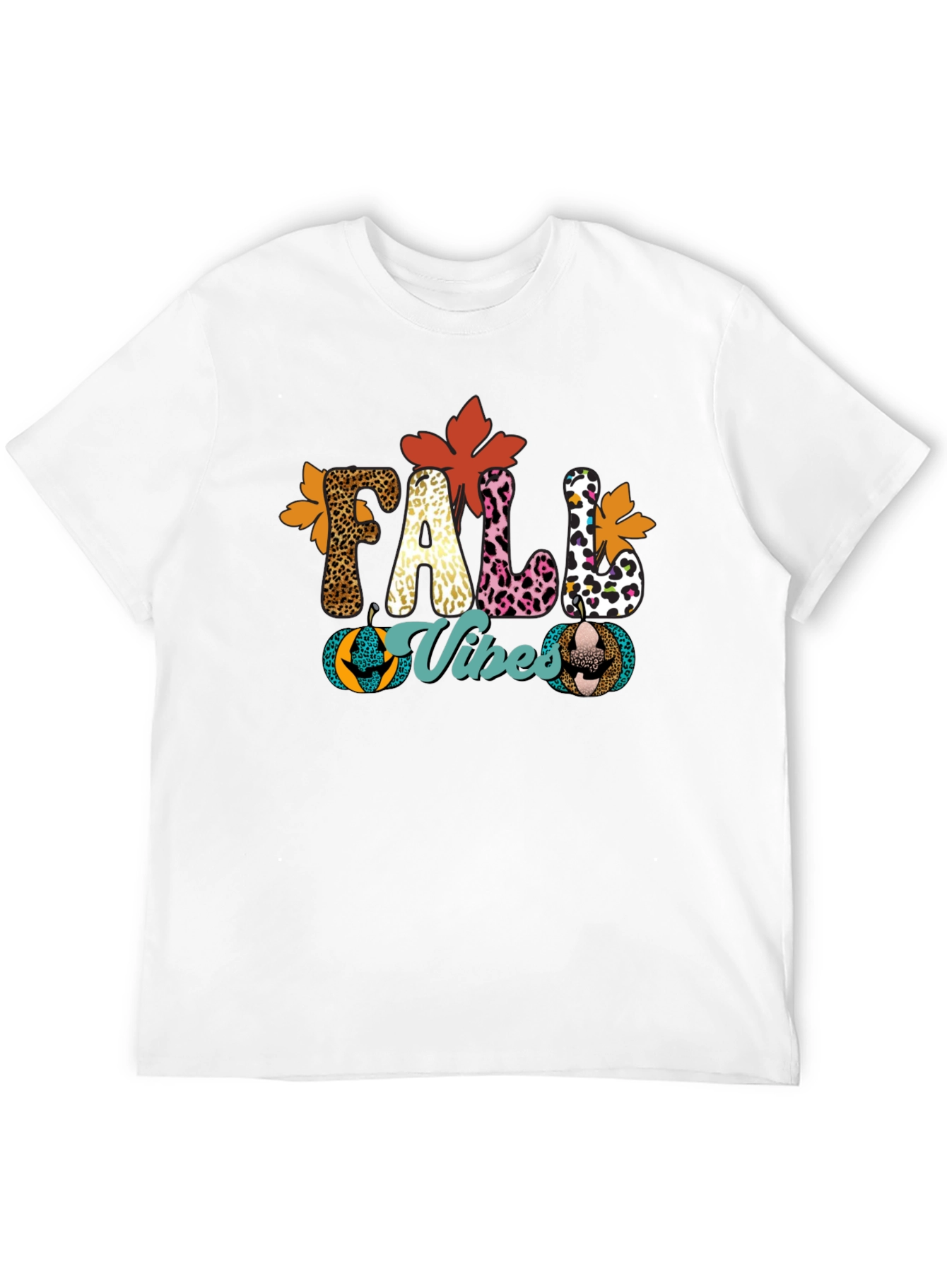 Fall Vibes Leopard Print T-Shirt