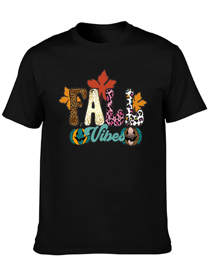 Fall Vibes Leopard Print T-Shirt