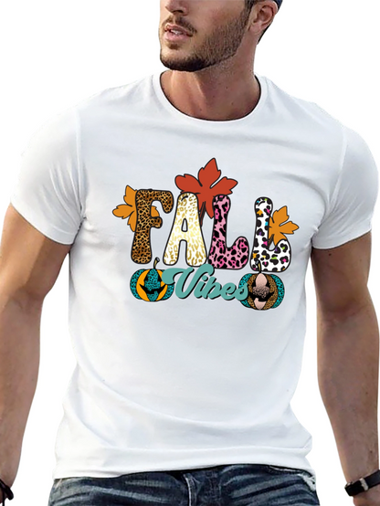 Fall Vibes Leopard Print T-Shirt