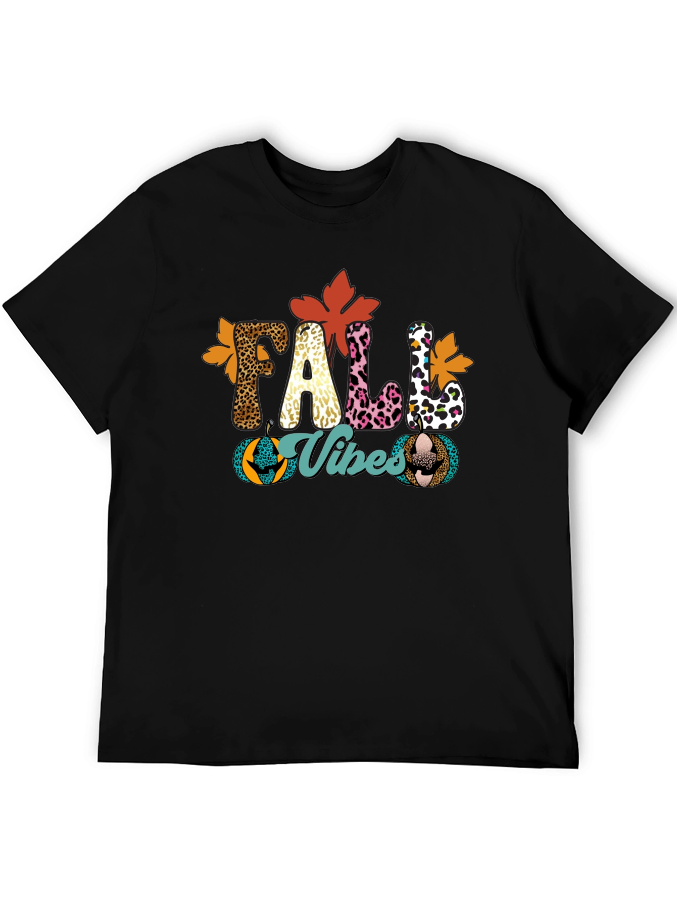 Fall Vibes Leopard Print T-Shirt