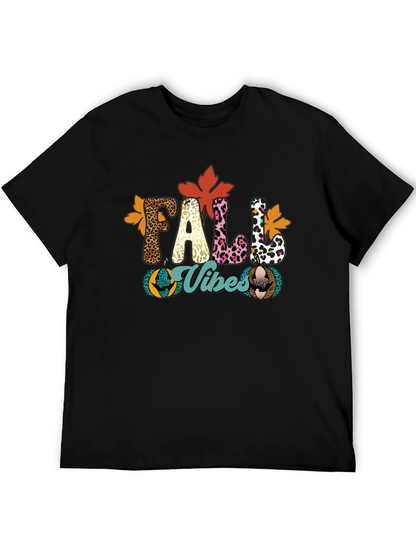 Fall Vibes Leopard Print T-Shirt