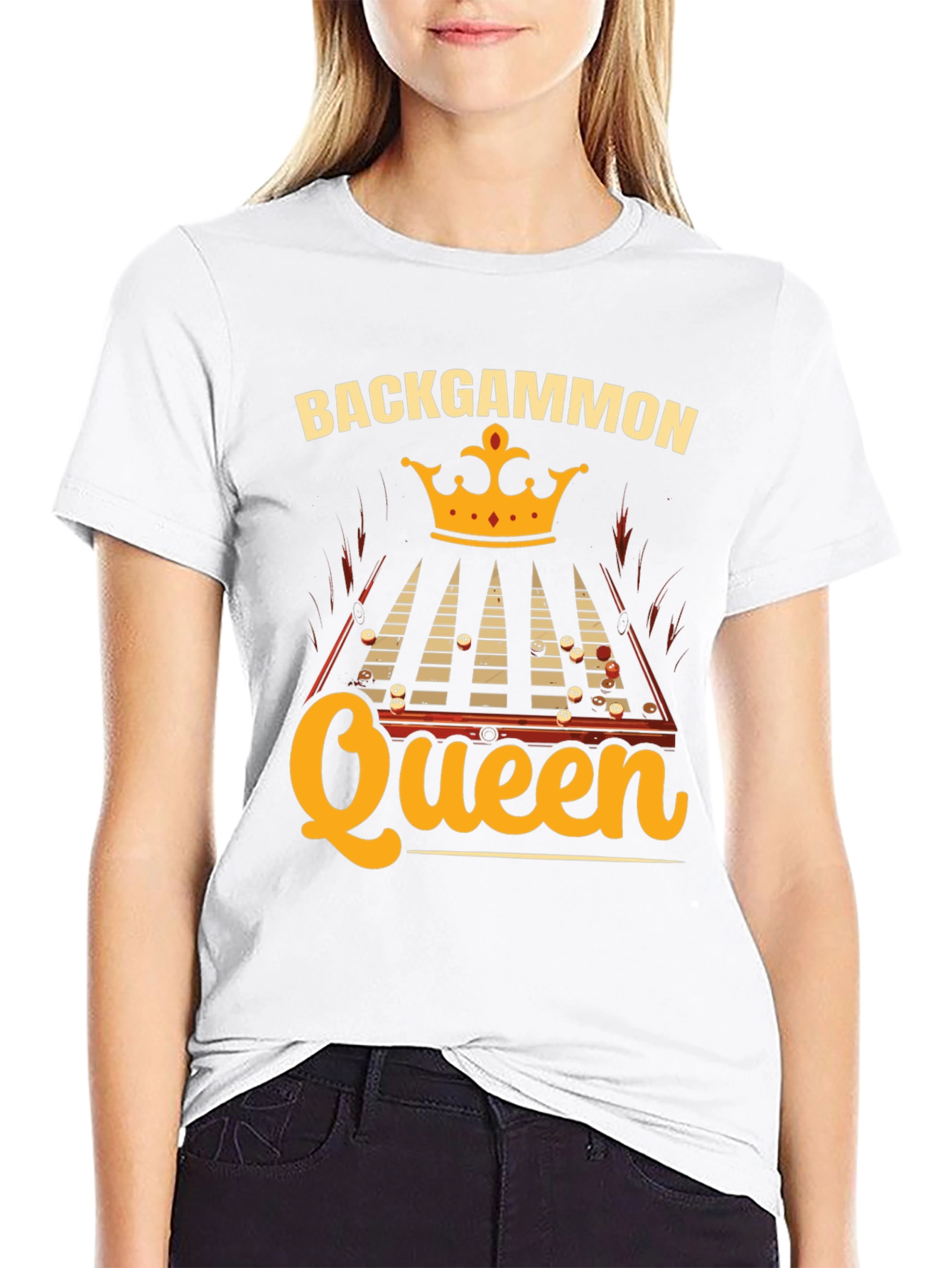 Backgammon Queen Graphic Tee