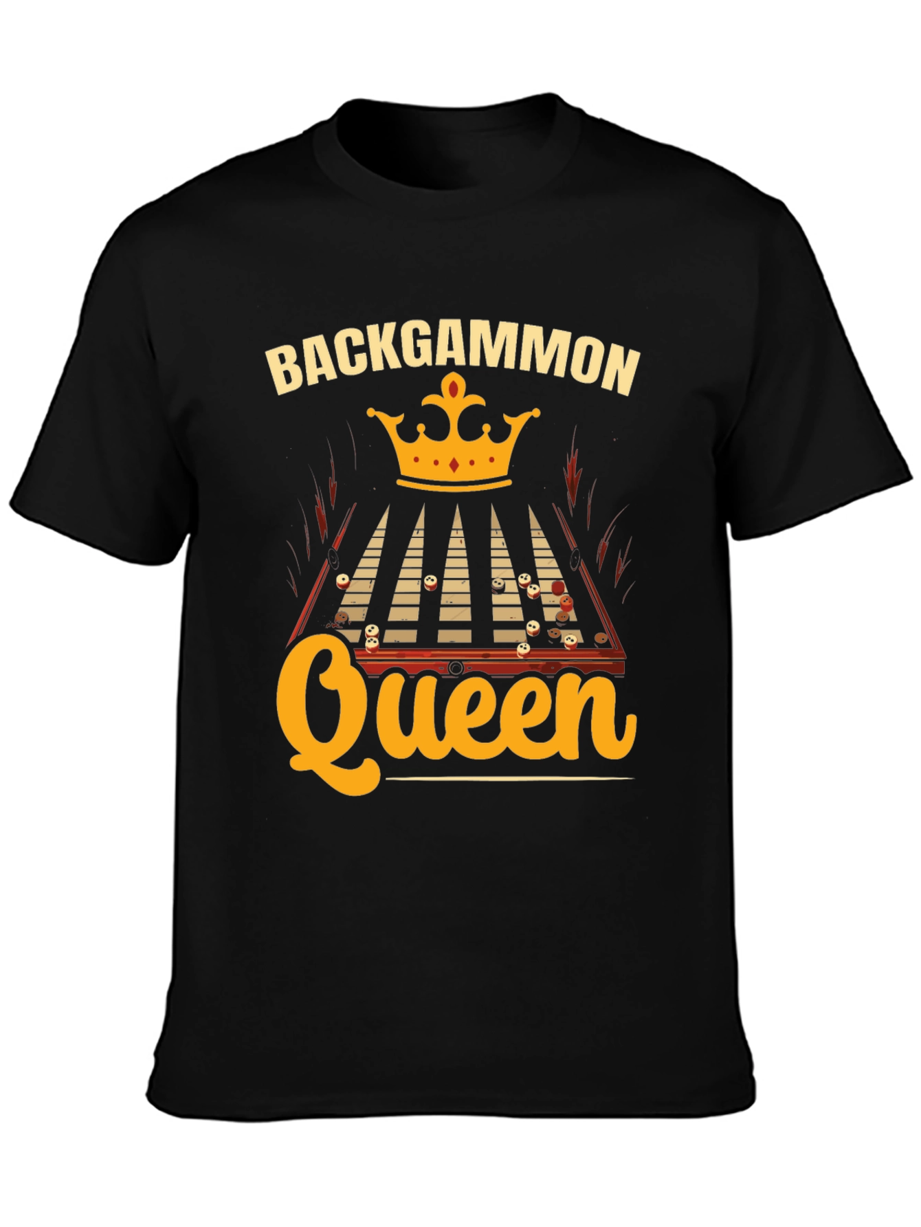 Backgammon Queen Graphic Tee