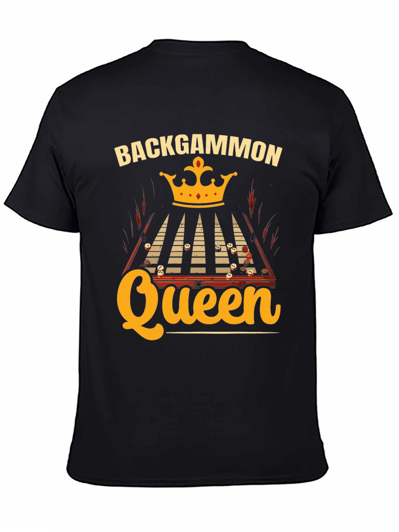 Backgammon Queen Graphic Tee