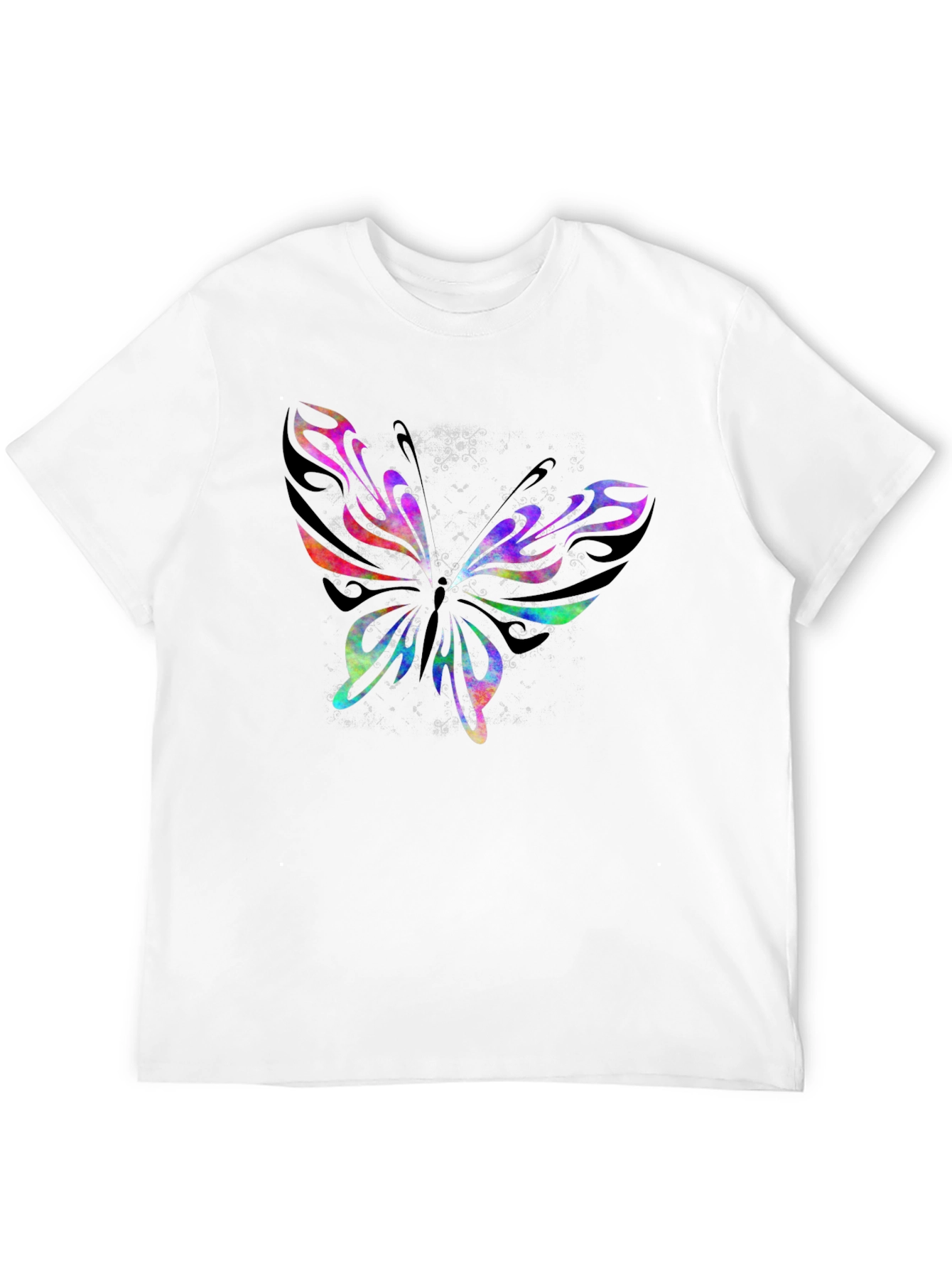 Butterfly Graphic Print Crew Neck T-Shirt