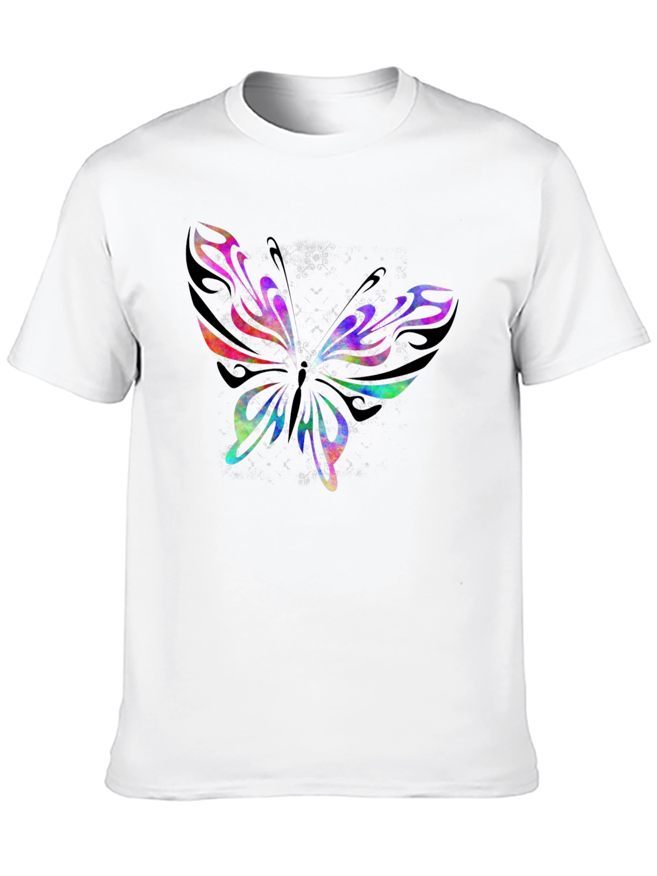 Butterfly Graphic Print Crew Neck T-Shirt