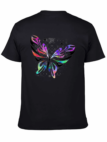 Butterfly Graphic Print Crew Neck T-Shirt
