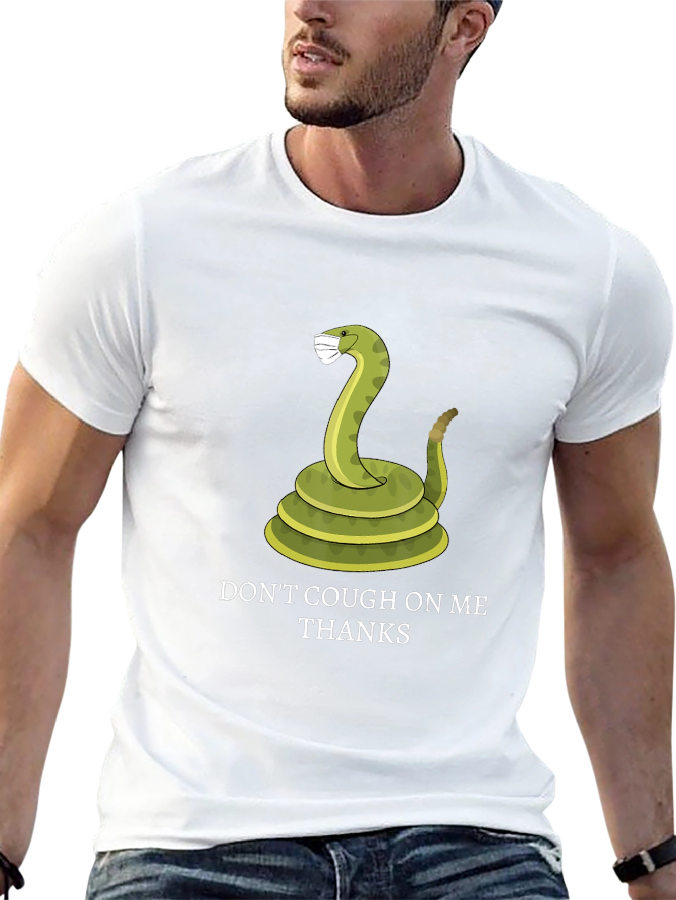 Dont Cough On Me T-Shirt - Funny Snake Tee
