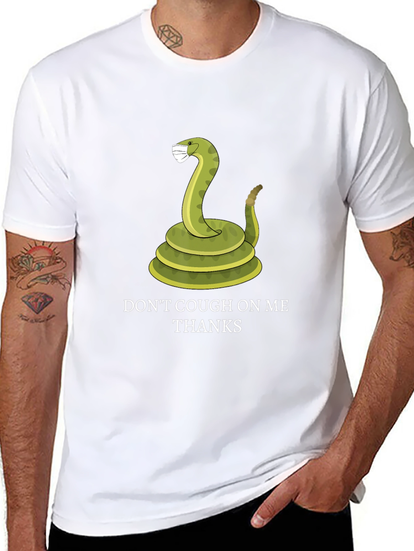 Dont Cough On Me T-Shirt - Funny Snake Tee