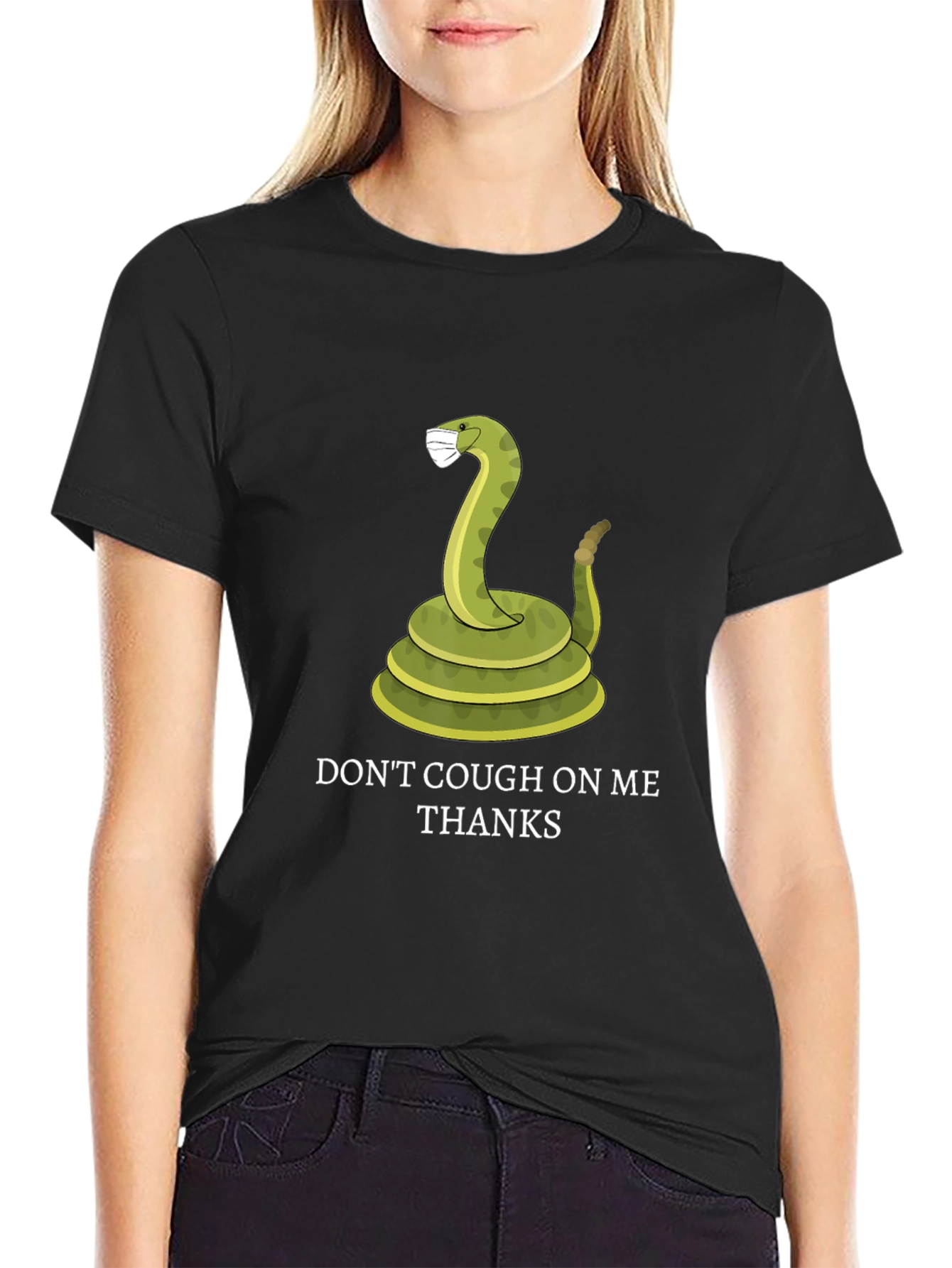Dont Cough On Me T-Shirt - Funny Snake Tee