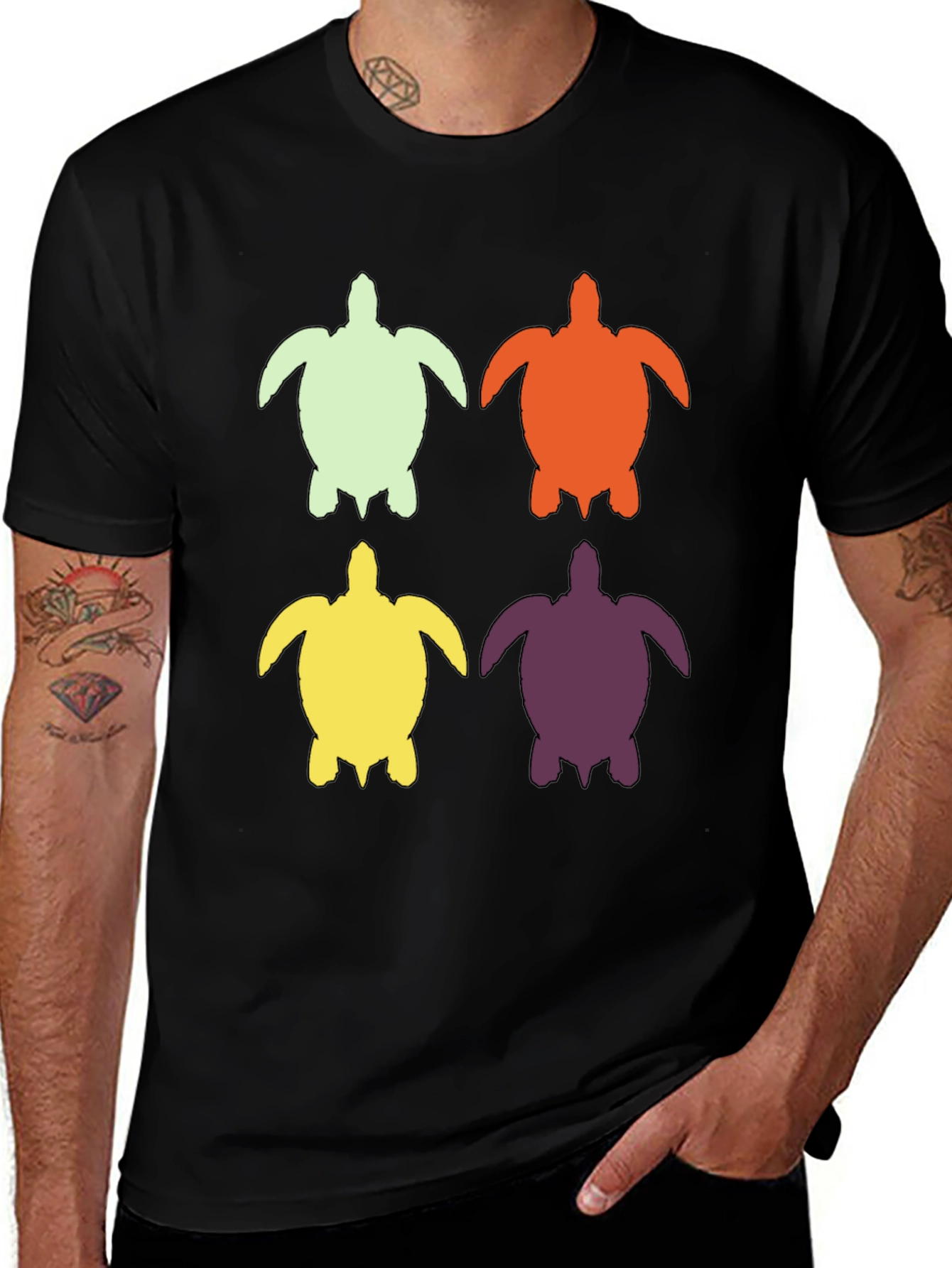 Sea Turtle Pop Art T-Shirt