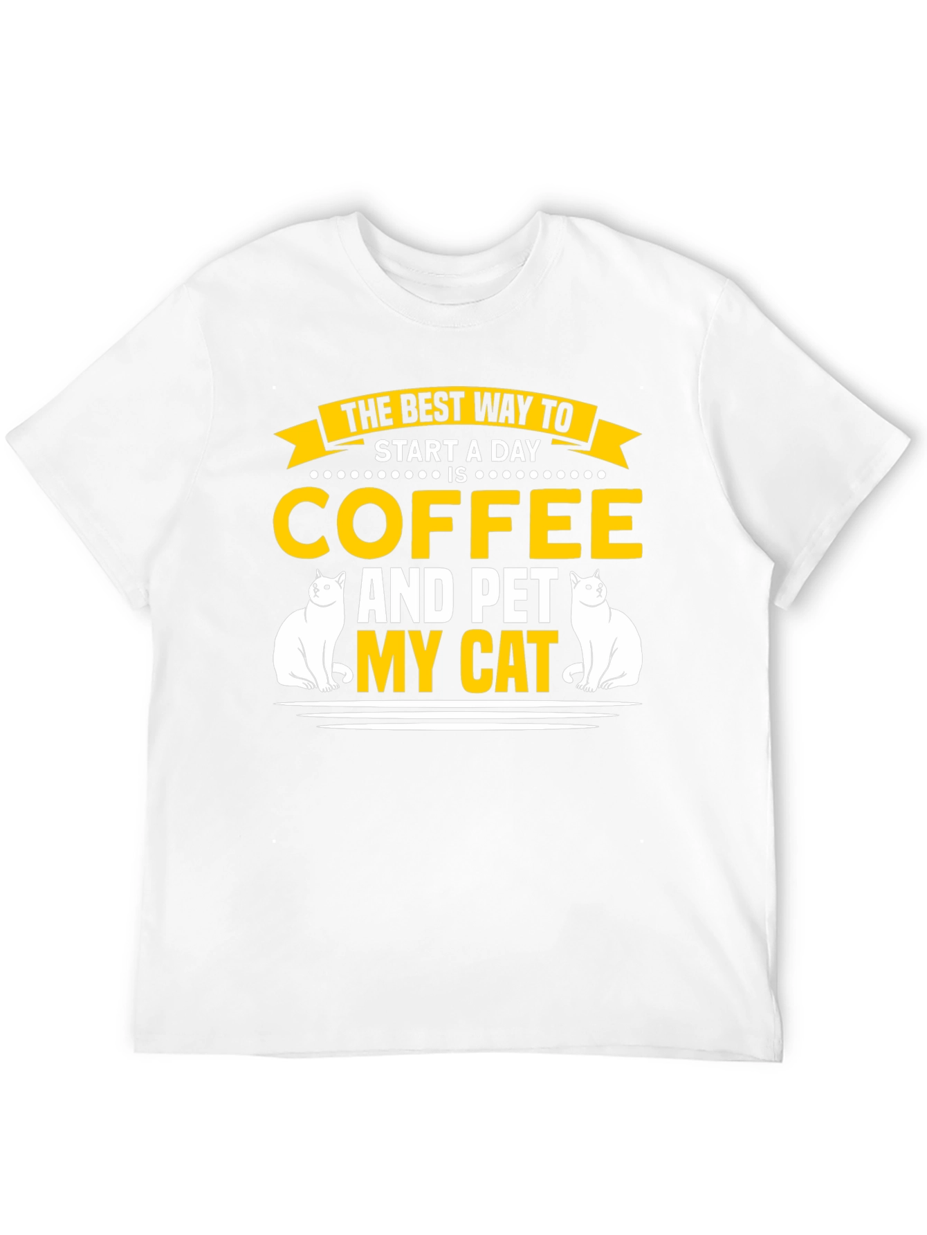 Coffee and Pet My Cat T-Shirt
