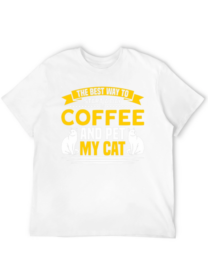 Coffee and Pet My Cat T-Shirt