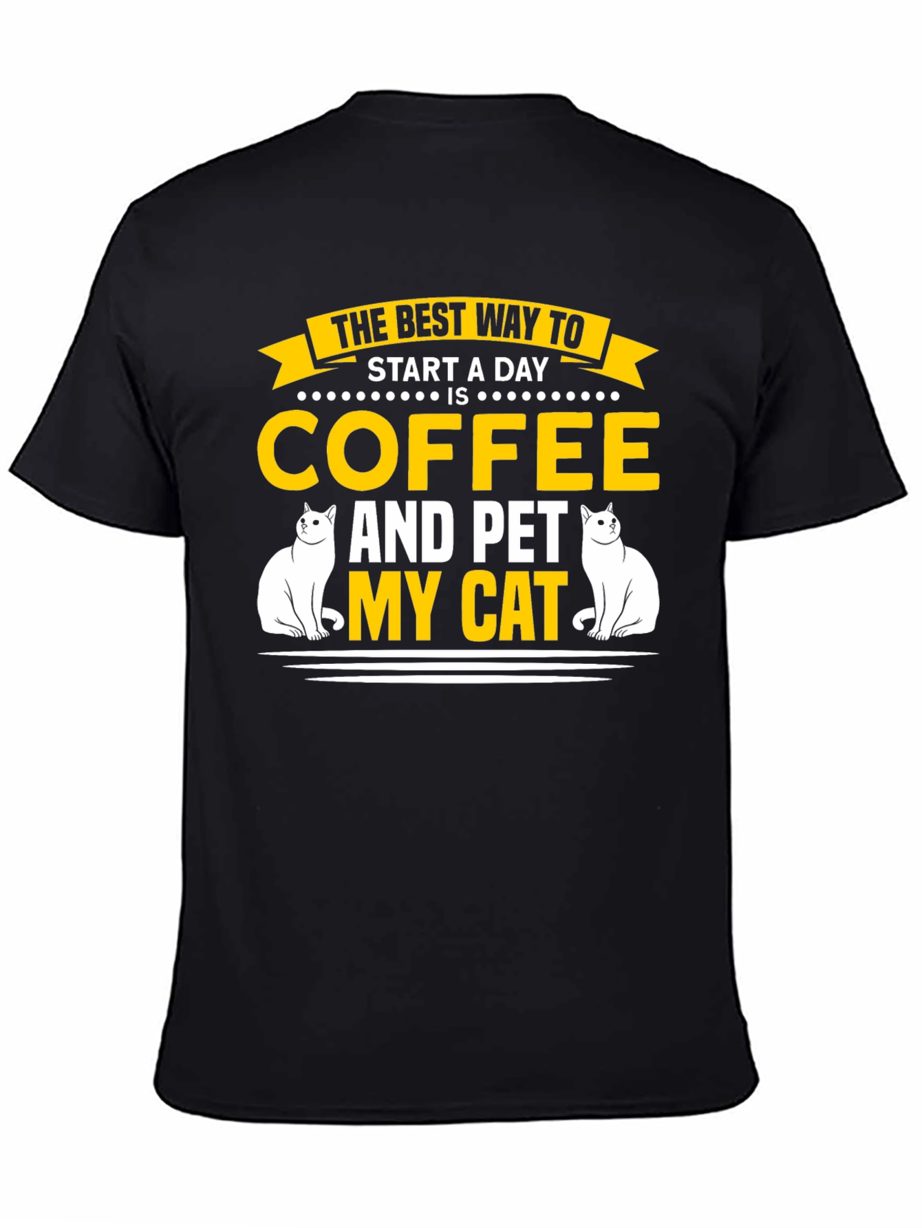 Coffee and Pet My Cat T-Shirt