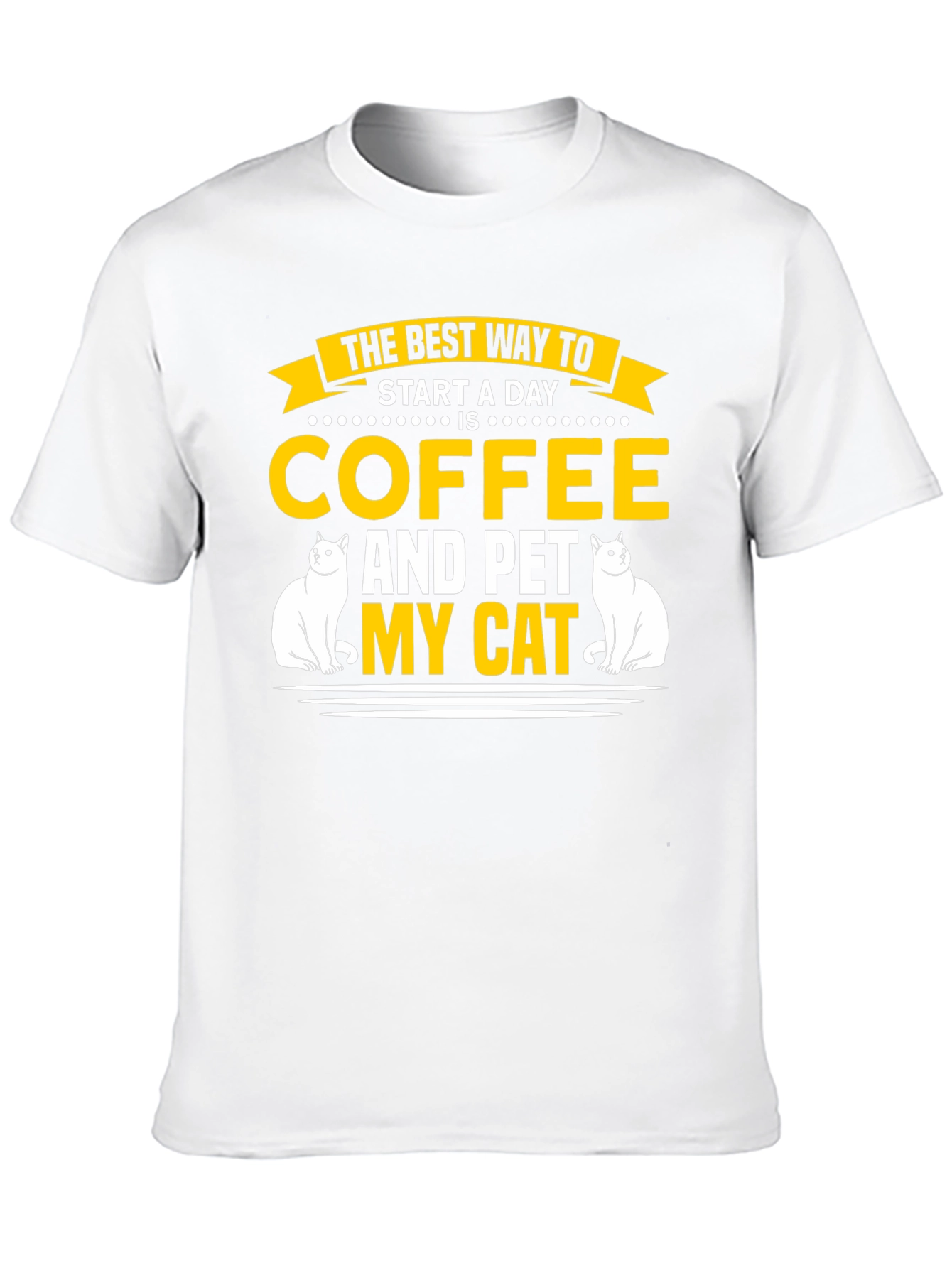 Coffee and Pet My Cat T-Shirt