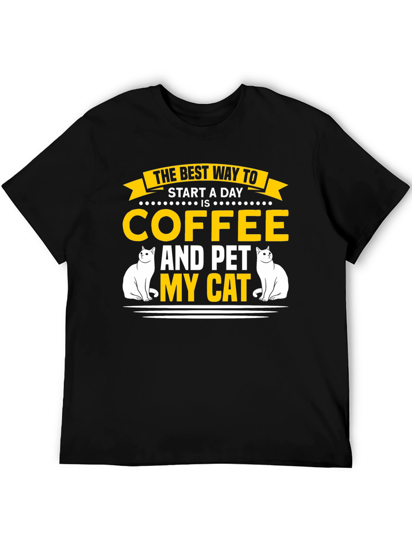 Coffee and Pet My Cat T-Shirt