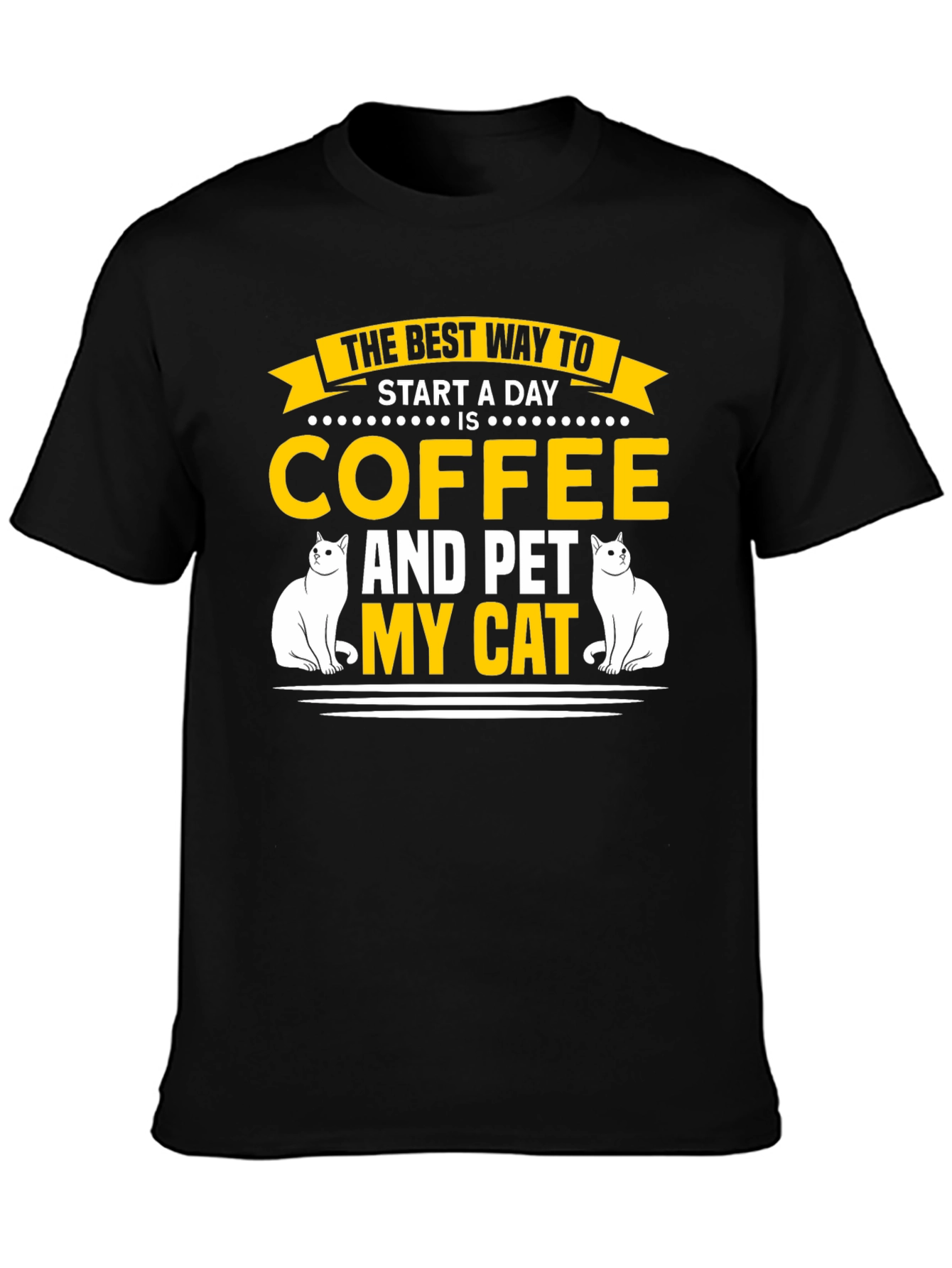 Coffee and Pet My Cat T-Shirt