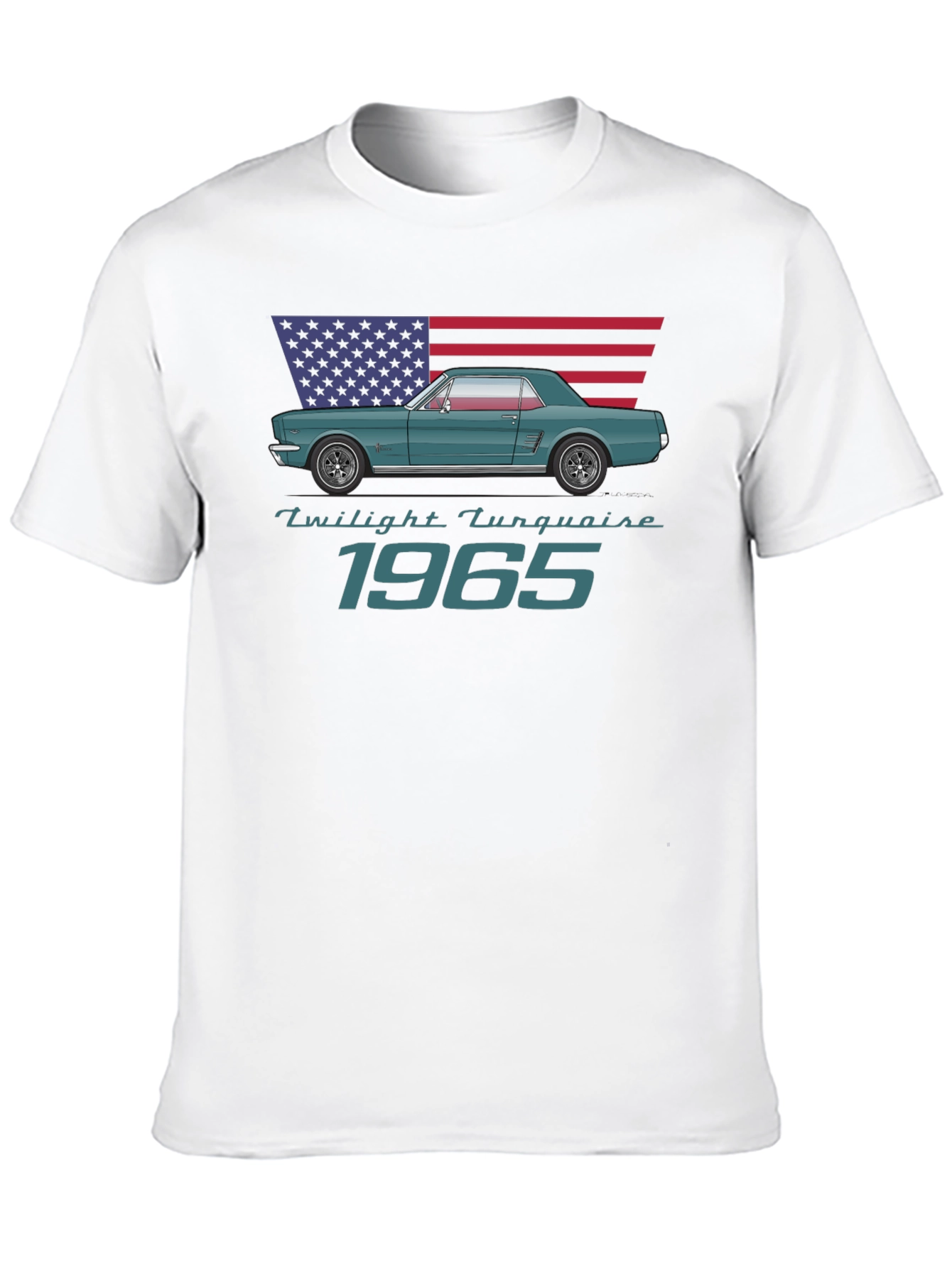 Twilight Turquoise 1965 Mustang T-Shirt