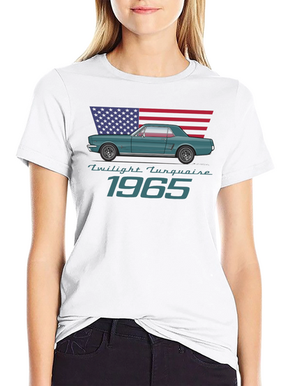 Twilight Turquoise 1965 Mustang T-Shirt