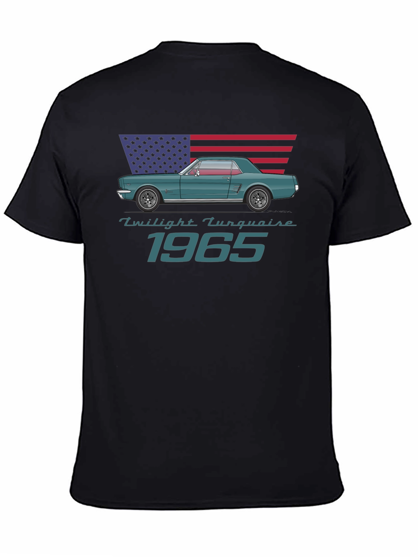 Twilight Turquoise 1965 Mustang T-Shirt