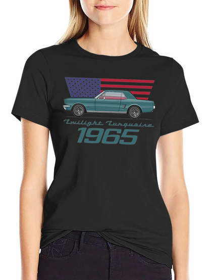 Twilight Turquoise 1965 Mustang T-Shirt