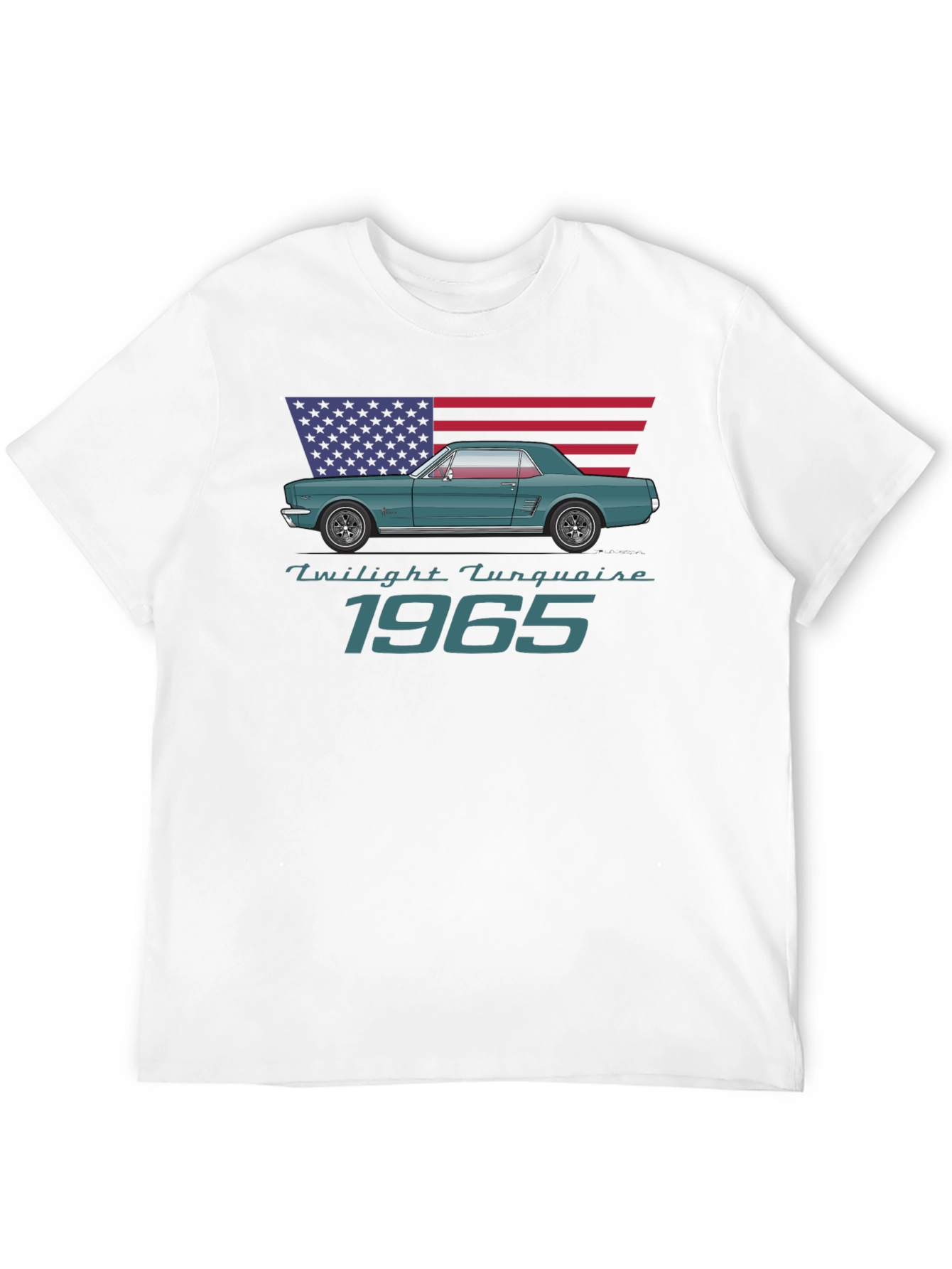 Twilight Turquoise 1965 Mustang T-Shirt