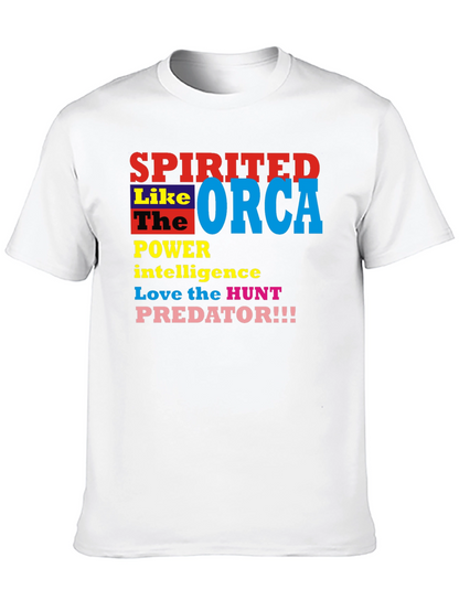 Spirited Orca Graphic Tee - Power Intelligence Hunt!