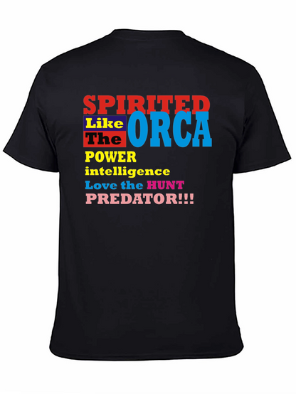 Spirited Orca Graphic Tee - Power Intelligence Hunt!