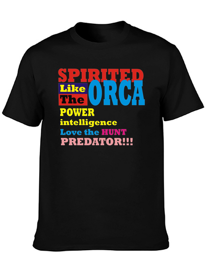Spirited Orca Graphic Tee - Power Intelligence Hunt!