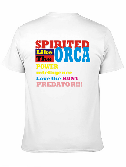 Spirited Orca Graphic Tee - Power Intelligence Hunt!