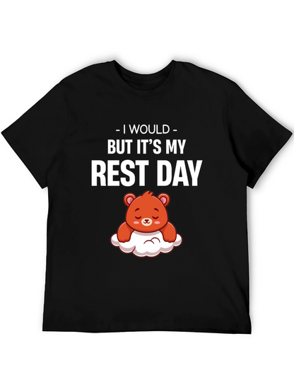 Rest Day T-Shirt - Cute Bear Graphic
