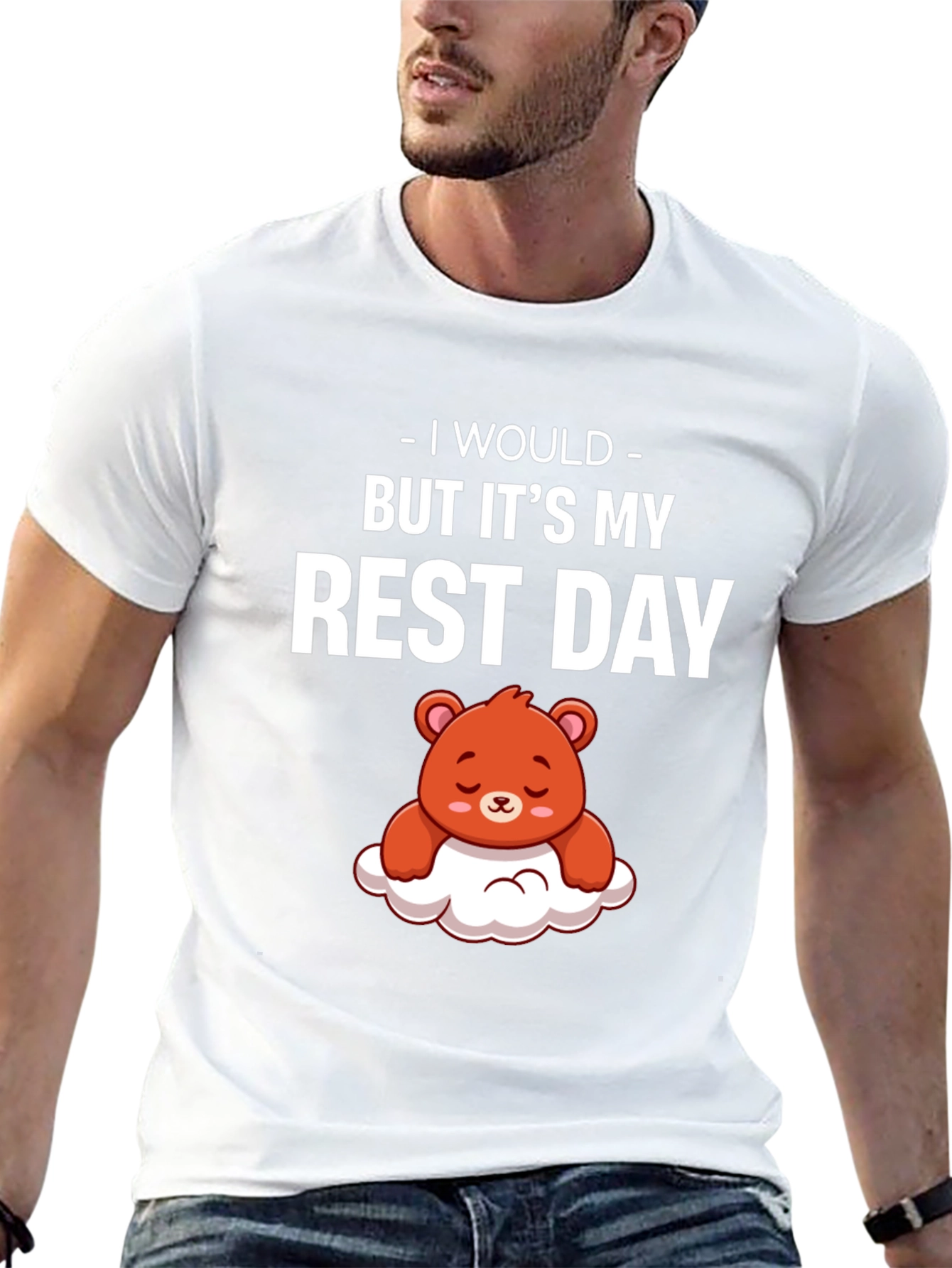 Rest Day T-Shirt - Cute Bear Graphic