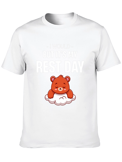 Rest Day T-Shirt - Cute Bear Graphic